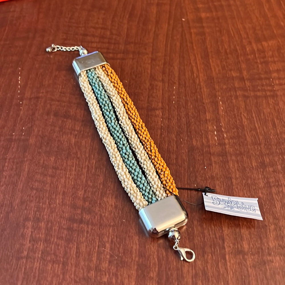 Suzie Blue Beaded Bracelet